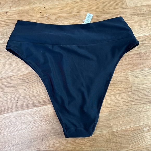 Aerie Black Bikini Swimsuit Top & Bottom Sz Large NWT - Picture 7 of 10